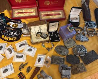 vinage watches Trump pens Harley pins and patches