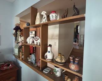 native american vintage and modern signed pottery