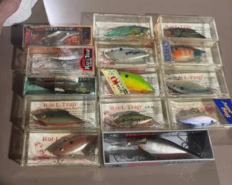 vintage lures in boxes