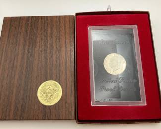 1971-S Proof "Brown Ike" Eisenhower Silver Dollar