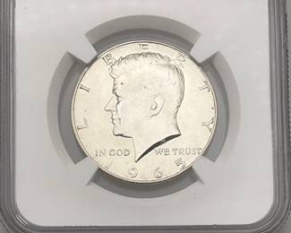 1965 SMS Kennedy Half Dollar, NGC MS 67
