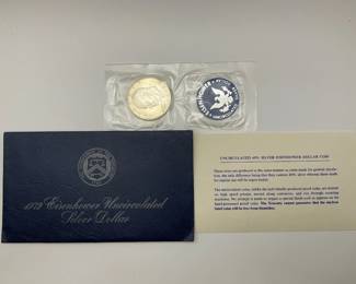 1972 Uncirculated Eisenhower Silver Dollar