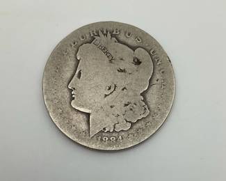 1884-O US Morgan Silver Dollar
