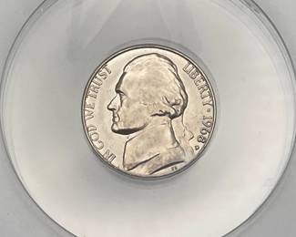 1968-D Jefferson Nickel,  ANACS MS 66