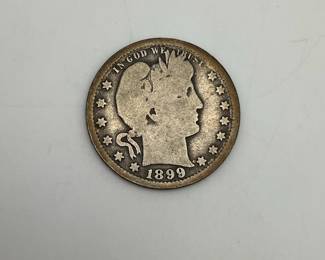 1899-O US Silver Barber 25c