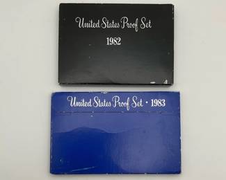 1982 and 1983 US Mint Proof Set