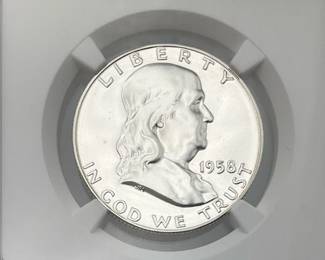 1958 Proof Fraklin Half Dollar