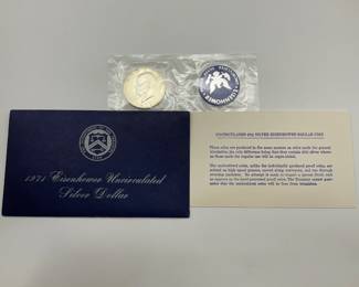 1971 Uncirculated Eisenhower Silver Dollar
