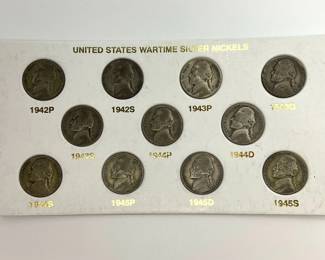35% Silver War Nickel Complete Set