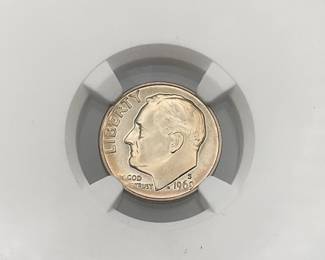 1969-S Roosevelt Dime, NGC PF 68 Cameo