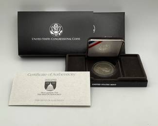 1989 US Congressional Bicentennial Proof Silver Dollar