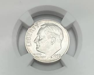 1959 Roosevelt Dime, NGC PF 66