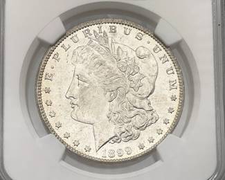 1899-O Morgan Dollar, NGC MS 62