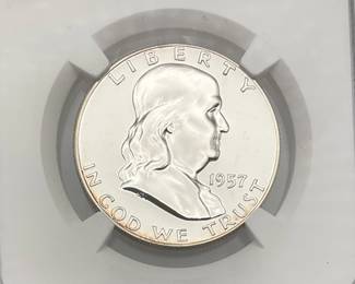 1957 Franklin Half Dollar NGC PF 66