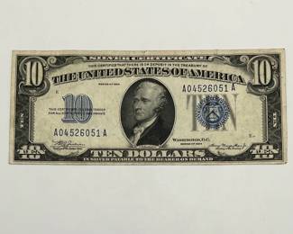 1934 $10 Silver Certificate