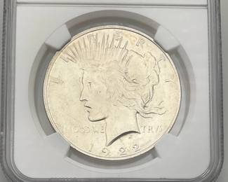 1922 Peace Dollar, NGC MS 63