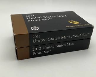 2011 and 2012 US Mint Proof Sets