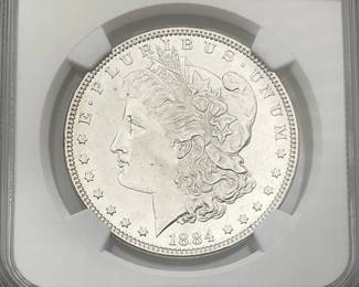 1884 Morgan Dollar, NGC MS 61