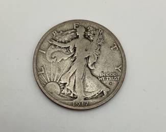 1917-D Obverse Walking Liberty 50c
