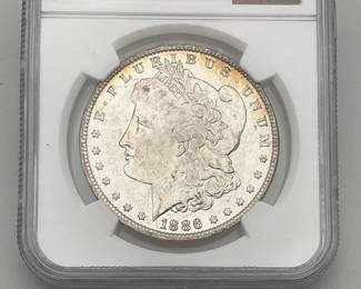 1886 Morgan Dollar, NGC MS 62