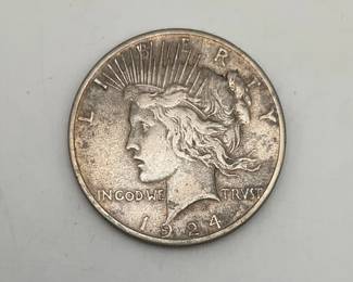 1924 US Peace Silver Dollar