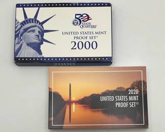 2000 and 2020 US Mint Proof Set