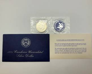 1971 Uncirculated Eisenhower Silver Dollar