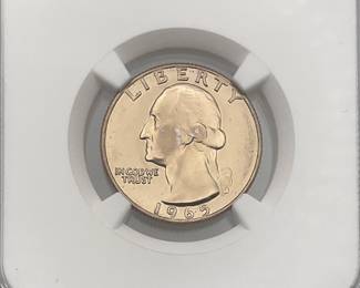 1965 SMS Washington Quarter NGC MS 66