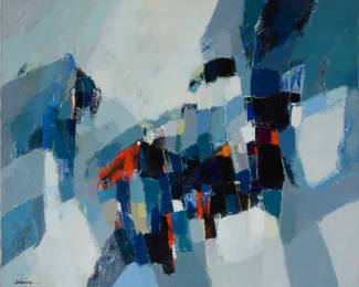 287 Young-il Ahn (1934-2020) Untitled Oil on canvas Signed lower left: Ahn Young-il 44" H x 53" W Estimate: $8,000 - $12,000