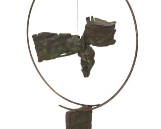 94 Gene Bruno (20th Century) Free Form Abstract, 1967 Patinated bronze Signed and dated in the casting: Bruno Overall: 27.75" H x 22" W x 8.5" D Estimate: $800 - $1,200