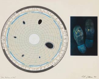 399 St. Jean (20th/21st Century) "The Patina of Use," 1997 Collage and mixed media on paper Signed and dated lower right: St. jean 97; titled lower left Sight: 10.875" H x 13.75" W Estimate: $300 - $500