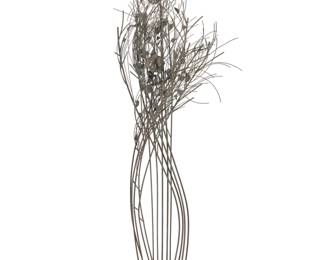 213 Penny Mulligan (20th Century) Branch arrangement sculpture Patinated bronze Unmarked 88" H x 30" W x 15.5" D Estimate: $1,000 - $1,500