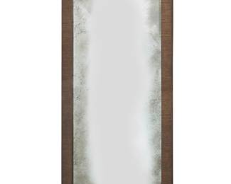 314 A Gregorius Pineo 'Calloway' floor mirror Early 21st century The rectangular plate within a textured patinated metal frame 102" H x 42" W x 2.25" D Estimate: $1,000 - $2,000