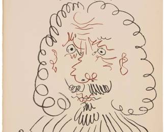 24 Pablo Picasso (1881-1973) "Sala Gaspar" exhibition poster, 1968 Lithograph in colors on Arches paper Edition: 521/1000 Unsigned as issued; with the printed signature, title, and date in the stone; numbered in pencil in another hand near the lower left margin corner; Sala Gaspar, Barcelona, Spain, pub., with blindstamp in the lower left margin corner Image: 29.25" H x 21" W (approx.); Sheet: 30" H x 22.375" W Estimate: $300 - $500