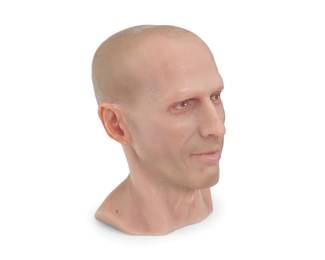 79 Richard Stipl (b. 1968) Untitled head Pigmented wax Impressed to underside: STIPL 5.625" H x 3.875" W x 4.5" D Estimate: $300 - $500