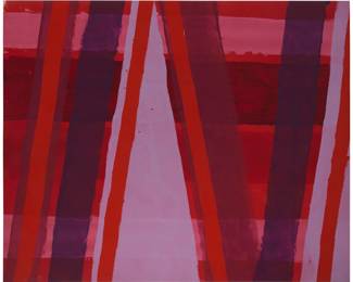 284 Edward Avedisian (1936-2007) Untitled Oil on canvas Unsigned 76" H x 96" W Estimate: $2,000 - $3,000