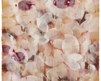 283 Marc Katano (b.1952) Floral abstraction Acrylic on Arches paper Appears unsigned 30.25" H x 22.75" W Estimate: $500 - $700