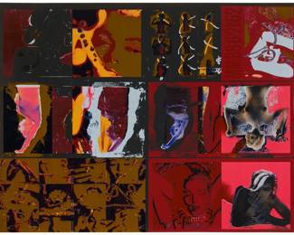  396 Bert Stern (1929-2013) Marilyn Monroe: from "The Last Sitting, 1962" (Avant Garde Magazine, Day Glow series) Screenprint in colors on black paper Edition: 73/125, printing date unknown Unsigned; numbered in pencil in the lower left corner of the image Image/Sheet: 35.25" H x 45.75" W Estimate: $500 - $700