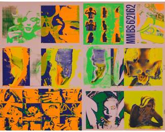 395 Bert Stern (1929-2013) Marilyn Monroe: from "The Last Sitting, 1962" ("Avant Garde" magazine, Day Glow series) Screenprint in colors on tan paper Edition: 76/135, printing date unknown Unsigned; numbered in pencil in the lower left corner of the image Image/Sheet: 35.25" H x 45.75" W Estimate: $500 - $700