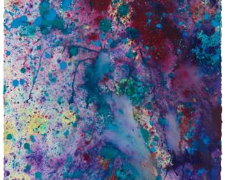 157 Robert Wyland (b. 1956) "Abstract Drip" Watercolor on wove paper Signed lower left: Wyland; titled by repute Sheet: 30" H x 22.5" W Estimate: $1,000 - $1,500