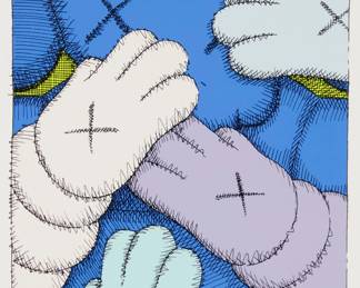 355 KAWS (b. 1974) Untitled, one plate from the "Urge" portfolio, 2020 Screenprint in colors on wove paper Edition: 116/250 (there were also 50 artist's proofs, signed, dated, numbered and inscribed in pencil) Signed, dated, and numbered in pencil in the lower margin: KAWS..20; the artist, New York, NY, pub. Image: 11.25" H x 8.625" W; Sheet: 17" H x 12.75" W Estimate: $1,000 - $1,500