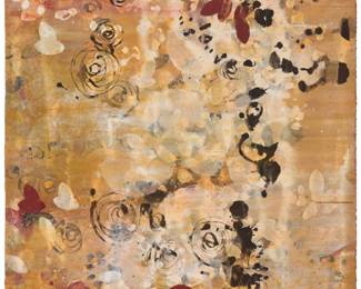 282 Marc Katano (b. 1952) "Amber" Acrylic on paper Appears unsigned; titled by repute Sheet: 55" H x 39" W Estimate: $500 - $700