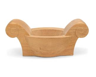 51 Julian Schwarz (b. 20th Century) "Two Volutes," 2007 Carved wood Carved to underside: J 7.25" H x 17.75" W x 9.25" D Estimate: $500 - $700