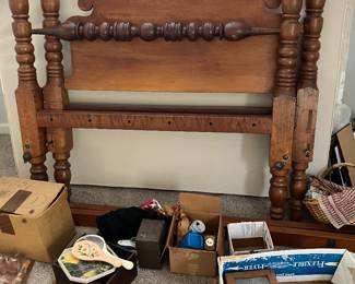 Antique bed w/ custom mattress 