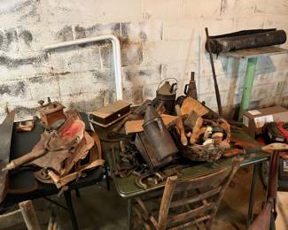 Various antique tools