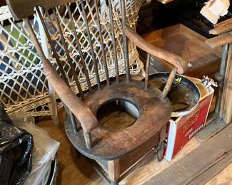 Antique potty chair