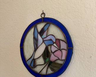 Stained glass, hummingbird