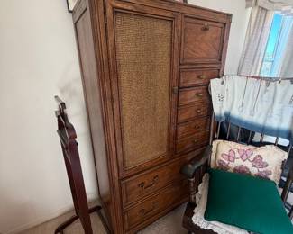 vintage wooden armoire