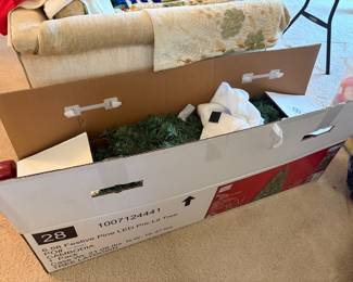 6.5 foot festive pine LED Christmas tree