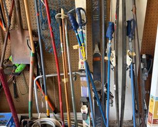 Skis and ski poles